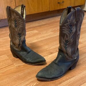 Dan Post Black and Brown Western Boots Men’s 8 D